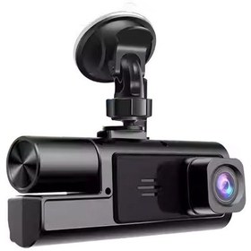 Resim Süper Hd 1296p 3 Kameralı Araç İçi Dash Cam - G-sensör, Geniş Açı 