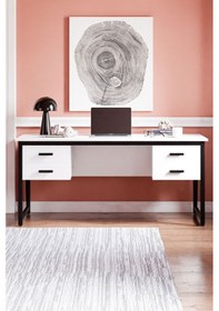 Resim Ms2c Çalışma Masası,ofis Masası - 70x160 Cm - Beyaz - 4 Çekmeceli Ms2c - 4 Çekmeceli - Beyaz 