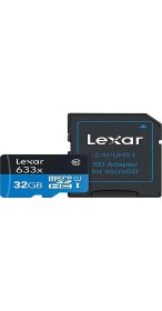 Resim Dora Shopping Lexar Microsdhc Kart 32GB Uhs-I Performance 633X U1 100MB/S 