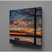 Resim TECHNOPA Sahil Ve Bank Kanvas Tablo 140x140cm 