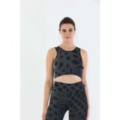 Resim Maraton Sportswear SlimFit Kadın Bisiklet Yaka Kolsuz Basic Saks Bra 20490 