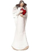 Resim Hafif Lüks Yumuşak Dekorasyon Masaüstü Veranda Tv Dolabı Sehpa Ev Şarap Dolabı Dekorasyonu Melek Reçine Bej Tutan Güvercin Melek 