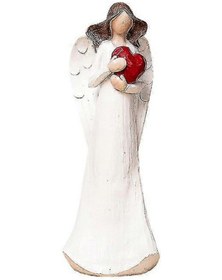 Resim Hafif Lüks Yumuşak Dekorasyon Masaüstü Veranda Tv Dolabı Sehpa Ev Şarap Dolabı Dekorasyonu Melek Reçine Bej Tutan Güvercin Melek 