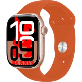 Resim Htc Uyumlu Turuncu Akıllı Saat WATCH10 2025 Hediyeli Amoled Ekran 