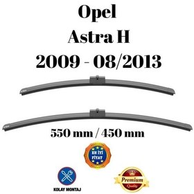 Resim Opel Astra H 2009 2010 2011 2012 2013 Uyumlu Ön Cam Silecek Süpürgesi Takımı 550/450mm Silbak 