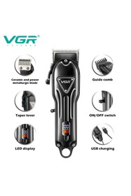 Resim VRG Vgr V-051 Profesyonel Şarjlı Saç Kesme Makinesi - 300 Dakika Kesintisiz Güç & Seramik Bıçak 