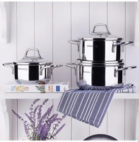 Resim Korkmaz Perla 1 Litre Mini Çelik Tencere A1652 14x7 Cm Inox 