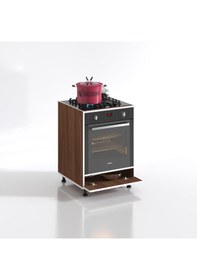 Resim Kenzlife Ankastre Modülü Kabini Radon Cvz Fırın Ocak Dolabı Kapaklı Ayaklı 