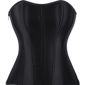 Resim Kadın Klasik Şekillendirici Fermuarlı Bodysuit, Retro Stil, Sadece Elde Yıkama, Transparan Değil, Ayarlanabilir Arka Kapama, Yetişkin Beden 