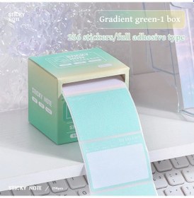 Resim 100 Adet Çekme Tipi Post-ıt Not Kağıdı Öğrencileri Tamamen Yapışkanlı Endeksi Etiket Çıkartmaları Okul Ofis Malzemeleri Kırtasiye Açık Yeşil 