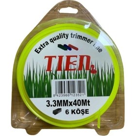 Resim Tien Tırpan Misinası 3.5 40m 6 Köşe Sarı 