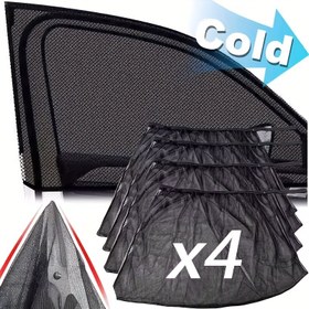 Resim 4 Adet Araba Güneşlik File SUV Pencere UV Koruma Perde Örtüsü Otomatik Kapaklar Ön Arka Yan Arabalar Sivrisinek Ağı Güneşlik Pencere File 