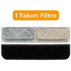 Resim Gobypet Kedi Su Sebili Filtre Kartusu 4'lu Set Aktif Karbon Yedek Filtre Otomatik Kedi Su Sebili Uyumlu - 
