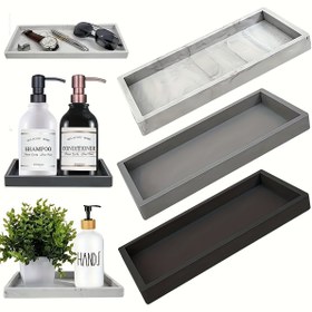 Resim Silikon Makyaj Tepsisi - Banyo Tezgahı İçin Şık Düzenleyici, Takı ve Dekorasyon için, Noel/Cadılar Bayramı Hediye Süslemesi 