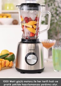 Resim Karaca Inox 1.5 Lt Cam Hazneli Smoothie Blender 