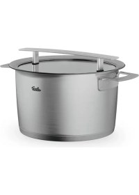 Resim Fissler Phi Collection Cam Kapak Derin Tencere 24 cm 