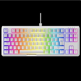 Resim Rampage Claw Beyaz Red Swıtch Mekanik Gaming Oyuncu Klavye Rainbow Tkl Rampage 