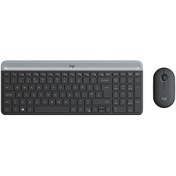 Resim Logitech Mk470 Kablosuz İnce Q Klavye + Mouse Seti A Optik 