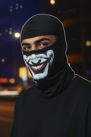 Resim eleven market Termal Siyah Kar Maskesi joker Baskılı 