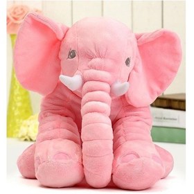 Resim Uyku Arkadaşım Fil Peluş Fil 80Cm Dev (Pembe) 