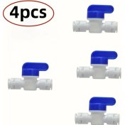 Resim Gateesat 4 Adet Plastik Su Arıtma Sistemleri İçin Evrensel Vana 