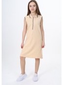 Resim Toontoy Kız Çocuk Elbise Bej 