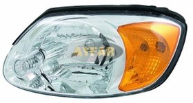 Resim Hyundai Accent 2001-2003 Sol Far Sinyalli Sarı Elektrikli H4 