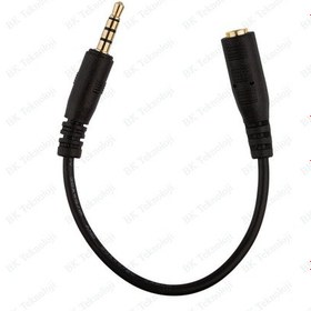 Resim 4 Kutuplu 3.5Mm Erkek To 2.5Mm Dişi Stereo Ses Kablosu 