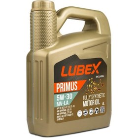 Resim Lubex Primus 5W-30 Mv-La Dpf Tam Sentetik Motor Yağı 4 x 4 L 