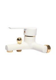 Resim Faumix Ema Beyaz Gold Banyo Bataryası 