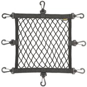 Resim Mtr003b Motosiklet Kaskı Depolama Ağı - Esnek Poliester Kumaş, Hafif, Boşluk Kaplamaz, Kayıp Engelleri - Siyah Renkli Plastik Kanca 