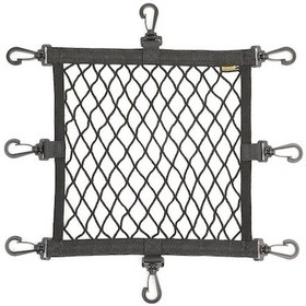 Resim Mtr003b Motosiklet Kaskı Depolama Ağı - Esnek Poliester Kumaş, Hafif, Boşluk Kaplamaz, Kayıp Engelleri - Siyah Renkli Plastik Kanca 