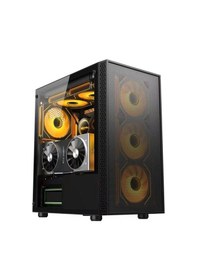 Resim Aztech 600w Skylıne Azt04 Rgb Gaming Mid-tower Pc Kasası 