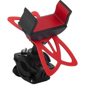 Resim Mufunye Bisiklet Telefon Tutucu 360 Derece Dönebilen Ayarlanabilir Bisiklet Gidonu Telefon Tutucu Bi A Kırmızı 