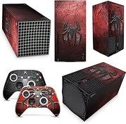 Resim GNG Spider Skins Compatible with Xbox Series X Console Decal Vinal Sticker + 2 Controller Set 