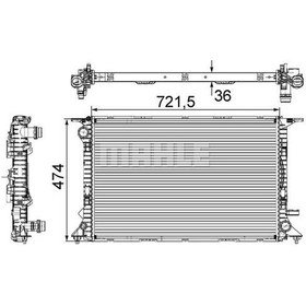 Resim BEHR MAHLE CR911000S (8MK376745-644) Su Radyatoru-Duz Vites (Audi A4 / A5 / A6 / Q5) 8K0121251H 8MK376745644 (WK659162) 