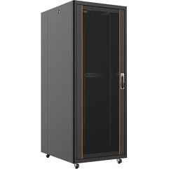 Resim Ager 36U 800X1000MM Dikili Tip Siyah Kabinet Vega AG-VB36U8010S1 Cam Kapak 