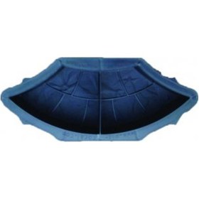 Resim Plastik Parke Taşı Kalıbı Tekli Midye Dikey 1/2 (10 Adet) 