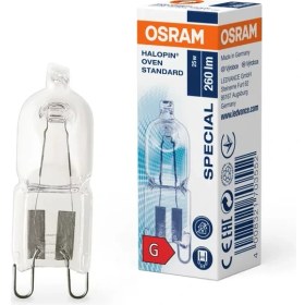 Resim Osram 66725 25W Halopin Fırın Ampul G9 Duy 2700K 