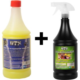 Resim Dtx Kimya Oto Kalorifer ve Petek Temizleme Sıvısı 1 Litre Oto Oda ve Kokusu 500 ml 