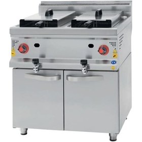 Resim Csa Karacasan 900 Seri Dolaplı 22+22 Litre Tüplü Fritöz 