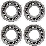 Resim Fortunelane 1206 Modeli 4'lü Top Paspası Seti - Hızlı Dönüş, Az Gürültü, Otomatik Hizalama, Çift Sıralı Metal Paspalar - Geniş Ku 