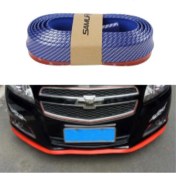 Resim Samurai Şüscar Oto Samurai Renkli Ez Lip Ön Lip Esnek Yumuşak 3m Yapışkanlı Ek 2.5 M Mavi Karbon 