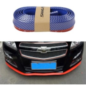 Resim Samurai Şüscar Oto Samurai Renkli Ez Lip Ön Lip Esnek Yumuşak 3m Yapışkanlı Ek 2.5 M Mavi Karbon 