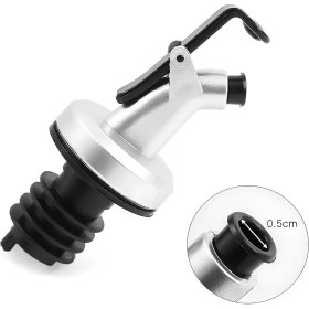 Resim Delixa Kanji 5'li Sızdırmaz Yağdanlık ve Şişe Tıpası Seti – Damlama Yapmaz Paslanmaz Uçlu Yağ Sirke Şarap D 