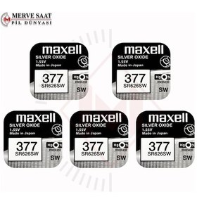 Resim Maxell 377 SR626SW Kol Saati Pili 1.55V 5AD 
