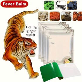 Resim 50 Etiket/Isıtma Zencefil Yağı Yama, Çin Leoparı Sıcak Basınç Balmı, Güvenli Bitkisel Maddelerle Yapılmış, Omuzlar, Sırt, Bacaklar ve Bel için Uygun, Yaşlılar ve Yetişkinler İçin 