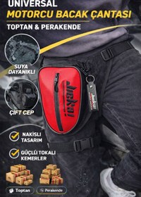 Resim Jiekai JİEKAİ LB-001 MOTORCU BACAK ÇANTASI * KIRMIZI KARBON KUMAŞ * SİYAH NAKIŞ * ( ANAHTARLIK HEDİYE ) 