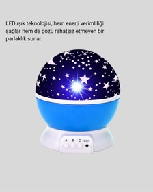 Resim Lvsqvr Renkli Led Gece Lambası 6 Işık Modlu Çocuk Odası Atmosfer Aydınlatma 