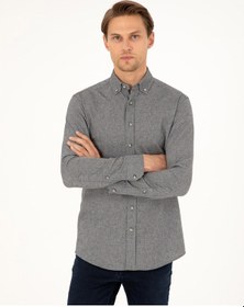 Resim Pierre Cardin Erkek Gri Gömlek Desenli 50293756-vr024 Gri 